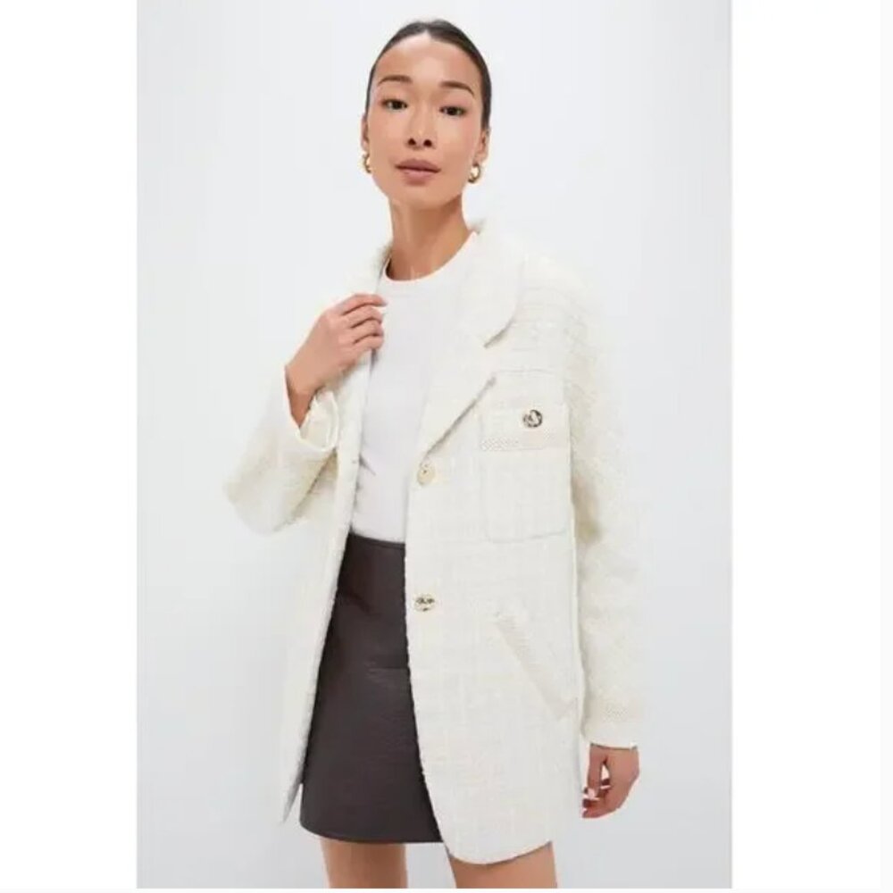 NWT Tuckernuck Ivory Tweed Renata Jacket